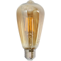 BOL060F - BOMBILLO FILAMENTO RECTO LED E27 ST64 DIMERIZABLE AMBAR.