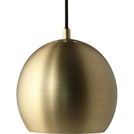 LCE405 - LÁMPARA COLGANTE E27 ESFERA 3/4 DORADO MATE + BLANCO MATE (INTERIOR).