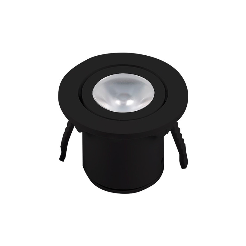 OJL301 - OJO DE BUEY -  Luminaria LED redondo 3000K 1W NEGRO.