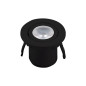 OJL301 - OJO DE BUEY -  Luminaria LED redondo 3000K 1W NEGRO.