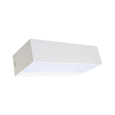Aplique LED rectangular sobreponer 9W Luz cálida.