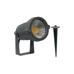OJL107 - ESTACA LED - Luminaria LED decorativa tipo estaca 5.5W 3000K Luz cálida gris.