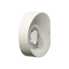 Aplique LED de sobreponer redonda color blanco 2W 3000K Luz cálida -1