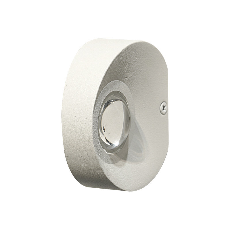 Aplique LED de sobreponer redonda 2W Luz cálida.
