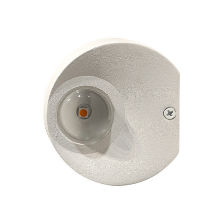 Aplique LED de sobreponer redonda 2W Luz cálida.