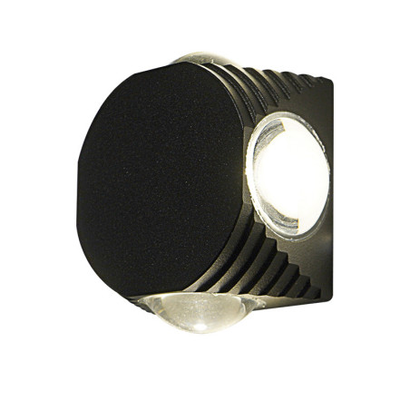 LAL753(MINI) - Aplique LED de sobreponer 4W 3000K Luz cálida negro.