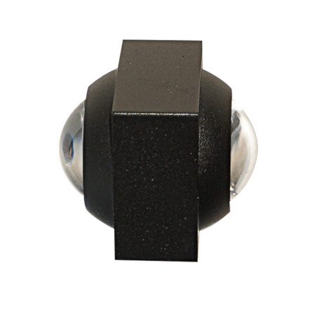 LAL411- Aplique LED de sobreponer cuadrado corta negro