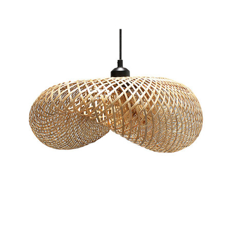 LCE555 - Lámpara decorativa colgante asimétrica en bambú.