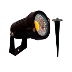 Luminaria LED  tipo estaca 5.5W 3000K° Luz cálida.