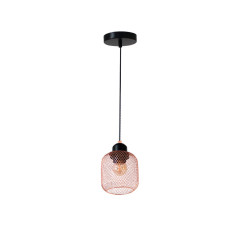 LCE401 - Lámpara decorativa colgante E27 con malla cobre.