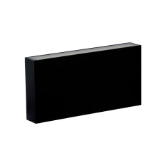 Aplique LED sobreponer 8W 3000K Luz cálida color negro.