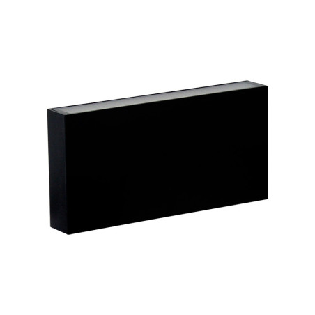 Aplique LED sobreponer 8W 3000K Luz cálida color negro.